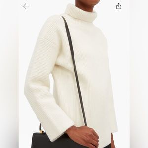 Jacquemus rib neck wool blend sweater